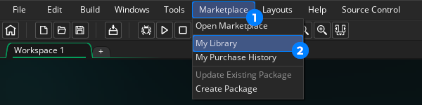 Select My Library from the menu